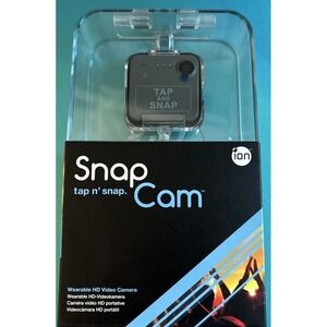 ION Snap Cam Wearable HD Video Camera Tap n Snap Black